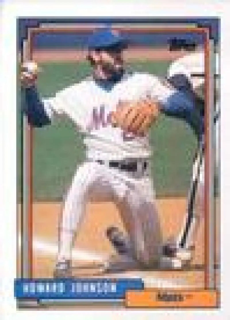1992 Topps Micro #590 Howard Johnson NM-MT New York Mets Baseball Card - Baseball Card Single