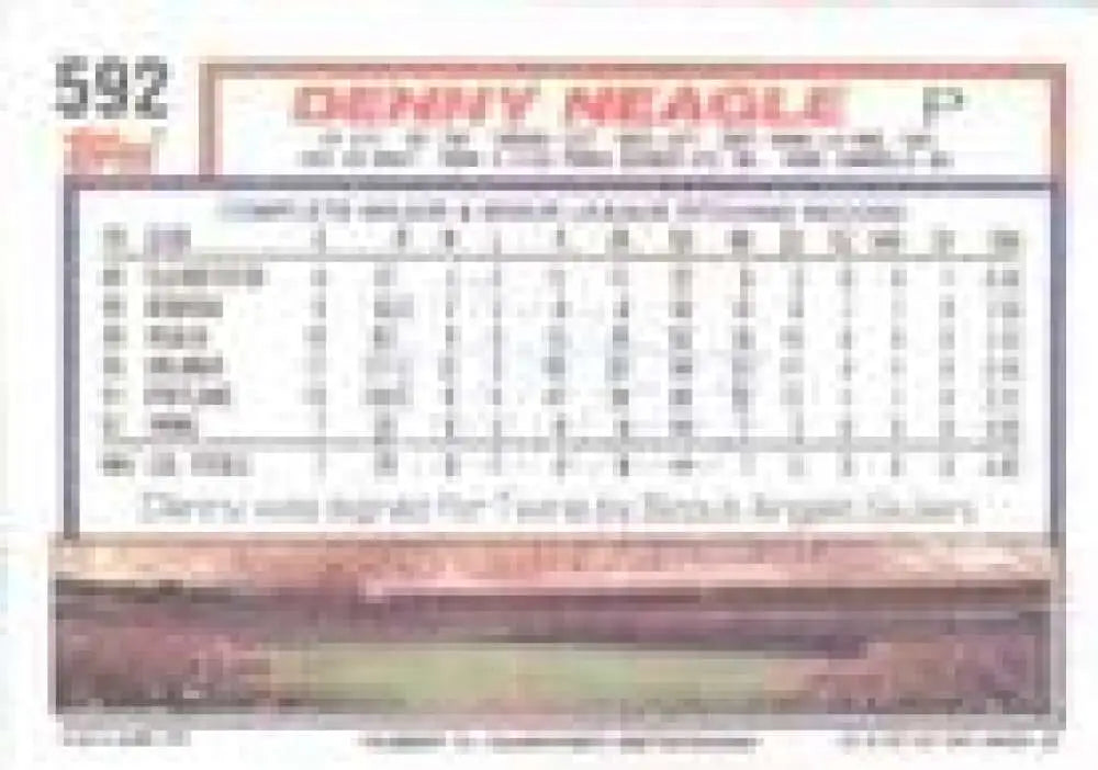 1992 Topps Micro #592 Denny Neagle NM-MT Minnesota Twins Baseball Card - Baseball Card Single