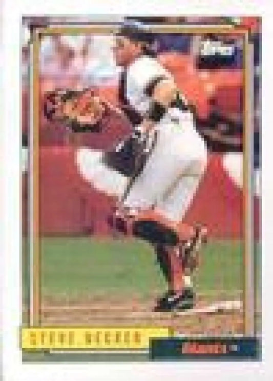1992 Topps Micro #593 Steve Decker NM-MT San Francisco Giants Baseball Card - Baseball Card Single