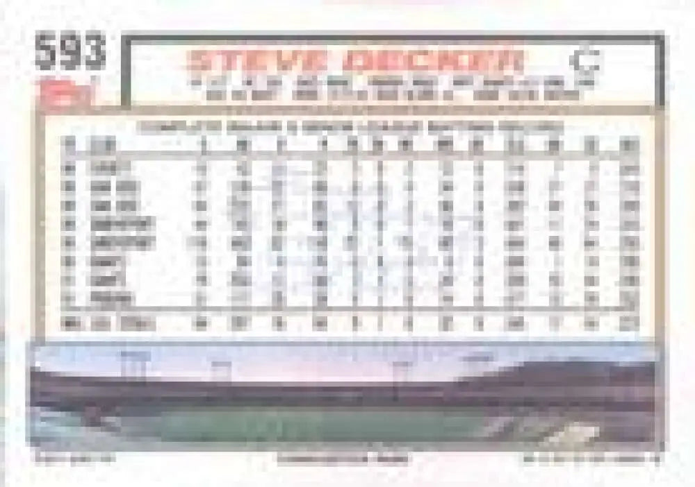 1992 Topps Micro #593 Steve Decker NM-MT San Francisco Giants Baseball Card - Baseball Card Single