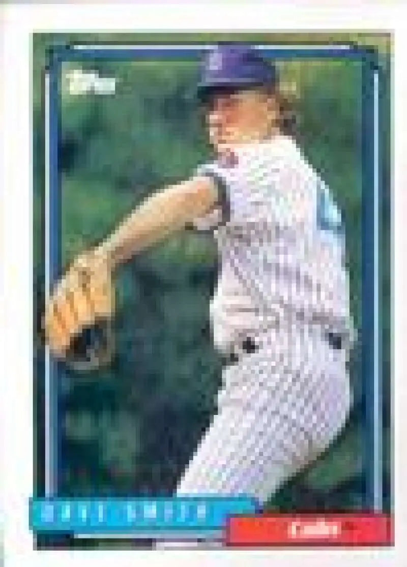 1992 Topps Micro #601 Dave Smith NM-MT Chicago Cubs Baseball Card - Baseball Card Single