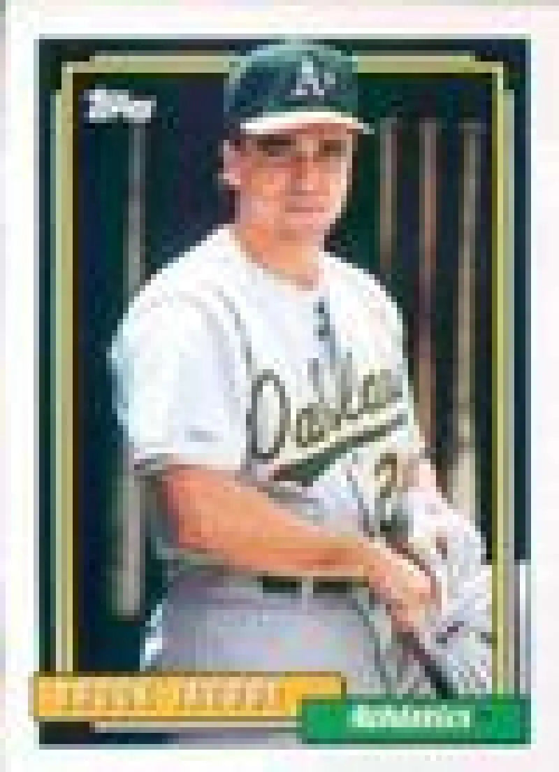 1992 Topps Micro #606 Brook Jacoby NM-MT Oakland Athletics Baseball Card - Baseball Card Single