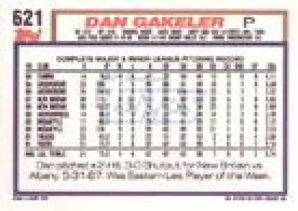 1992 Topps Micro #621 Dan Gakeler NM-MT Detroit Tigers Baseball Card - Baseball Card Single