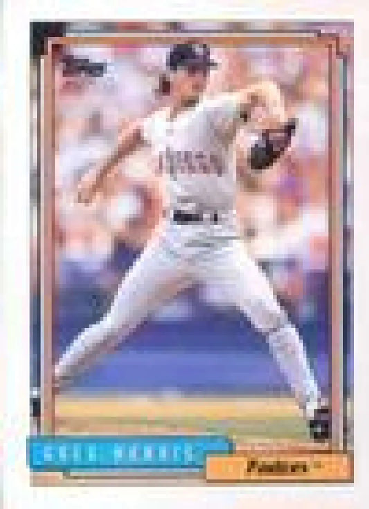 1992 Topps Micro #636 Greg Harris NM-MT San Diego Padres Baseball Card - Baseball Card Single