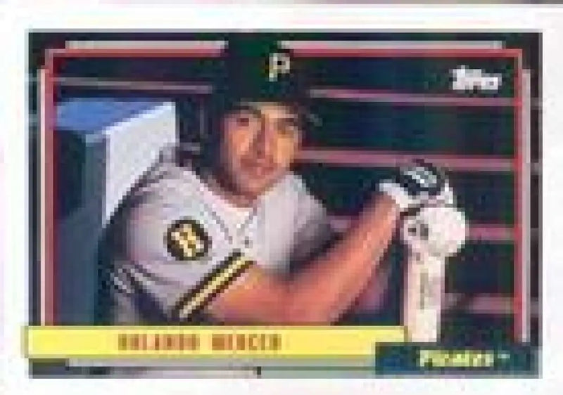 1992 Topps Micro #637 Orlando Merced NM-MT Pittsburgh Pirates Baseball Card - Baseball Card Single