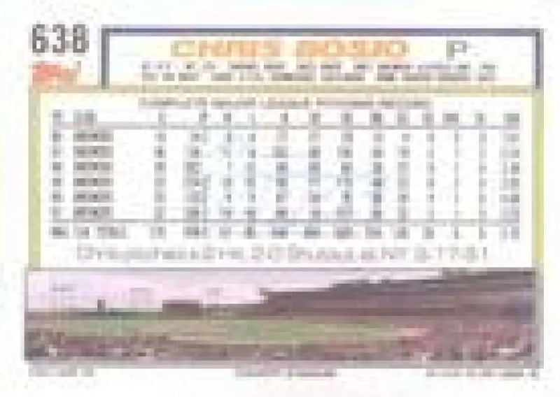 1992 Topps Micro #638 Chris Bosio NM-MT Milwaukee Brewers Baseball Card - Baseball Card Single