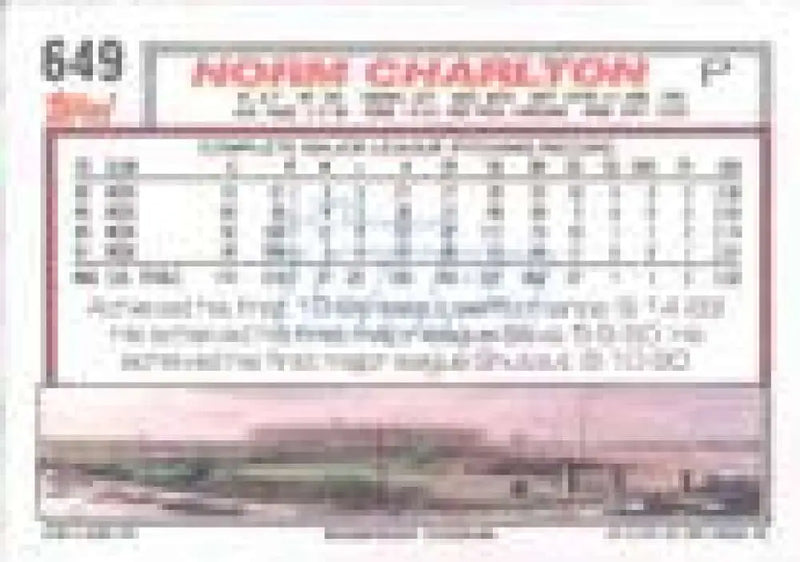 1992 Topps Micro #649 Norm Charlton NM-MT Cincinnati Reds Baseball Card - Baseball Card Single