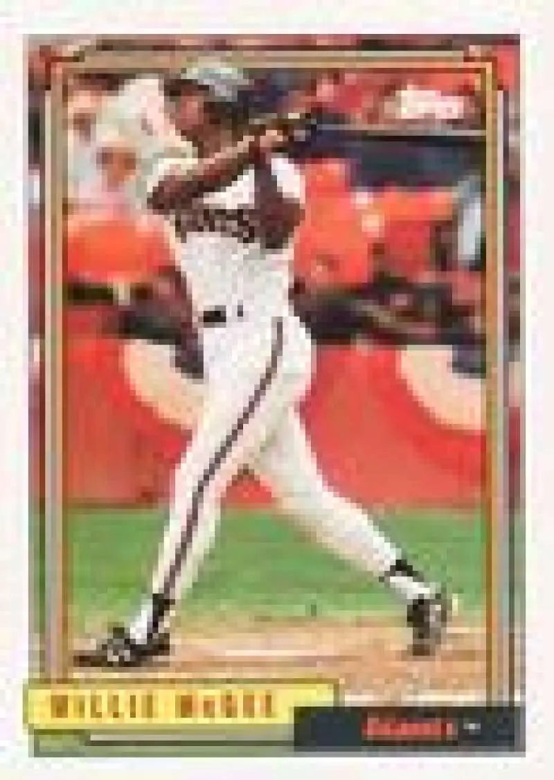 1992 Topps Micro #65 Willie McGee NM-MT San Francisco Giants Baseball Card - Baseball Card Single