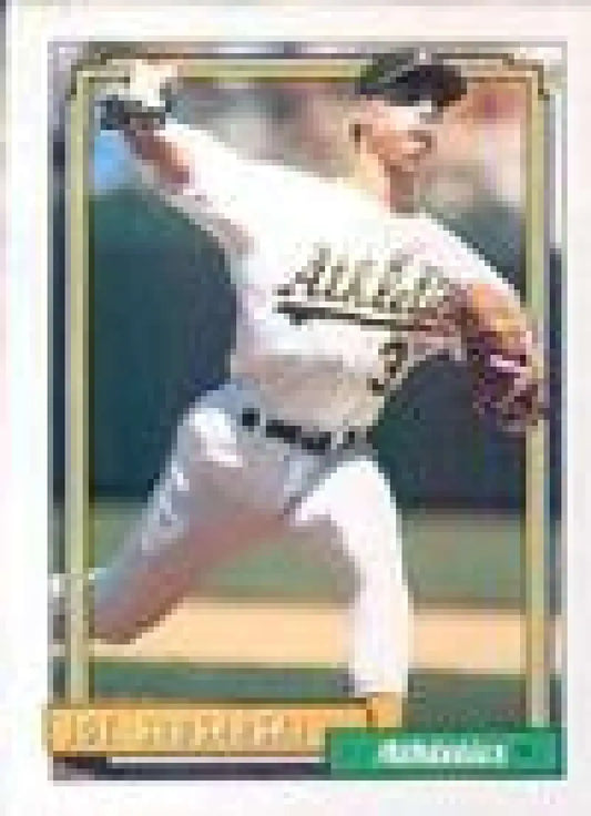 1992 Topps Micro #651 Joe Slusarski NM-MT Oakland Athletics Baseball Card - Baseball Card Single