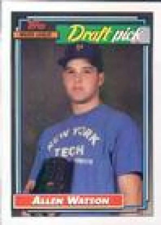 1992 Topps Micro #654 Allen Watson NM-MT RC Rookie St. Louis Cardinals Baseball Card - Baseball Card Single