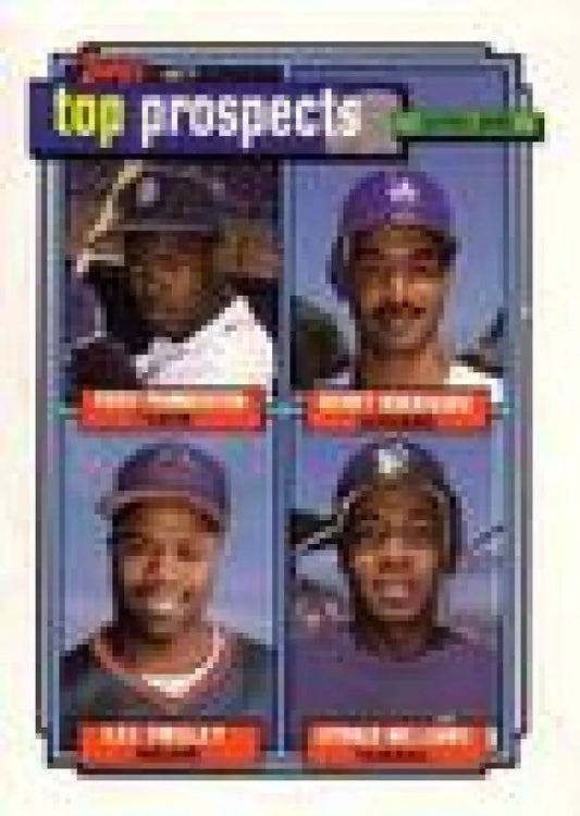 1992 Topps Micro #656 Rudy Pemberton/Henry Rodriguez/Lee Tinsley/Gerald Williams NM-MT RC Rookie Detroit Tigers/Los