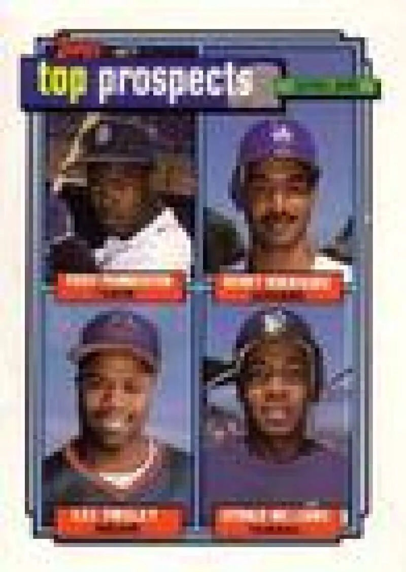 1992 Topps Micro #656 Rudy Pemberton/Henry Rodriguez/Lee Tinsley/Gerald Williams NM-MT RC Rookie Detroit Tigers/Los