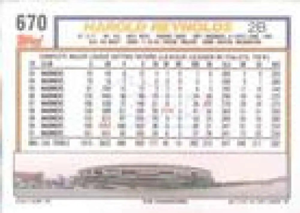1992 Topps Micro #670 Harold Reynolds NM-MT Seattle Mariners Baseball Card - Baseball Card Single