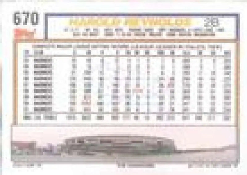 1992 Topps Micro #670 Harold Reynolds NM-MT Seattle Mariners Baseball Card - Baseball Card Single
