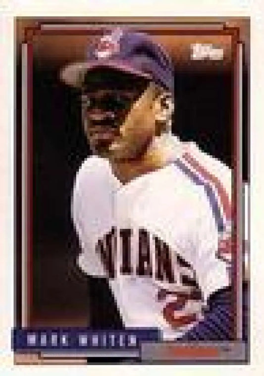 1992 Topps Micro #671 Mark Whiten NM-MT Cleveland Indians Baseball Card - Baseball Card Single