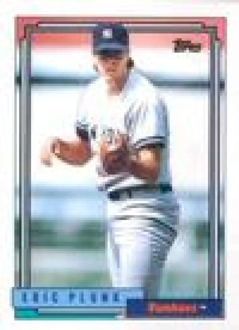 1992 Topps Micro #672 Eric Plunk NM-MT New York Yankees Baseball Card - Baseball Card Single