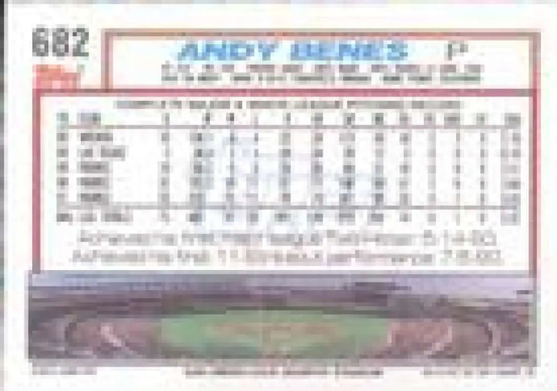 1992 Topps Micro #682 Andy Benes NM-MT San Diego Padres Baseball Card - Baseball Card Single