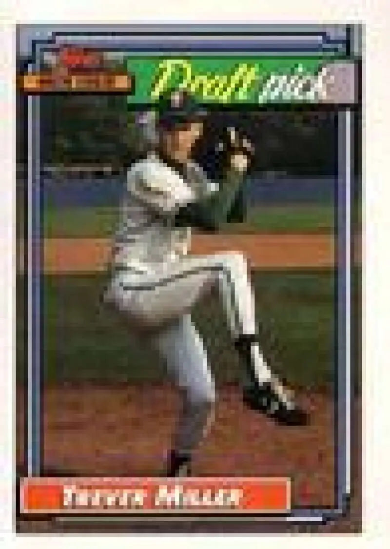 1992 Topps Micro #684 Trever Miller NM-MT RC Rookie Detroit Tigers Baseball Card - Baseball Card Single
