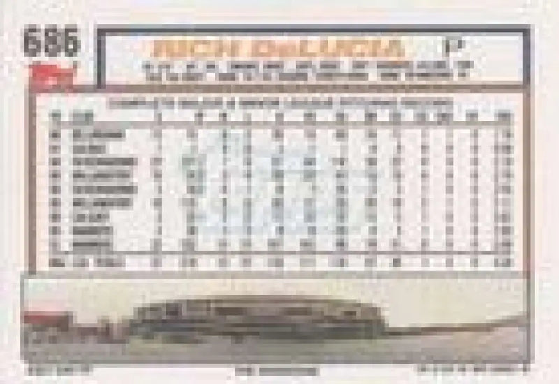 1992 Topps Micro #686 Rich DeLucia NM-MT Seattle Mariners Baseball Card - Baseball Card Single