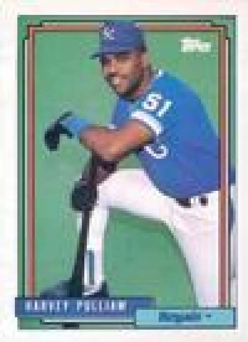 1992 Topps Micro #687 Harvey Pulliam NM-MT Kansas City Royals Baseball Card - Baseball Card Single