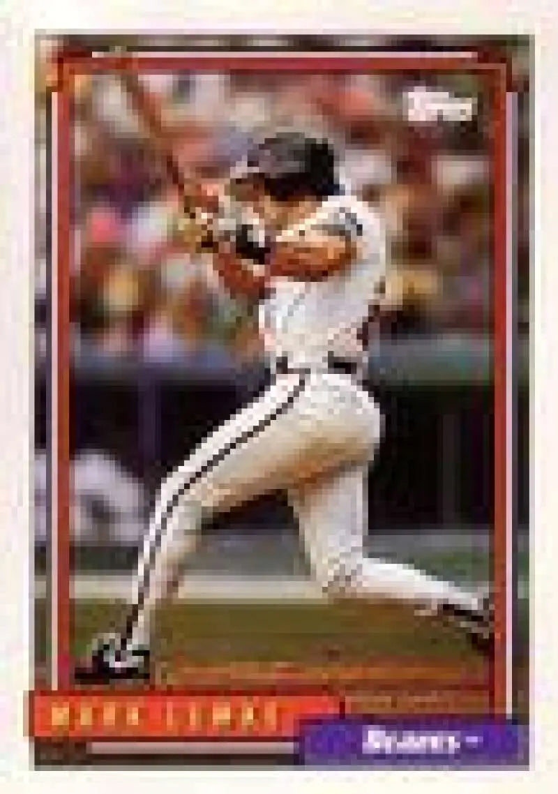 1992 Topps Micro #689 Mark Lemke NM-MT Atlanta Braves Baseball Card - Baseball Card Single