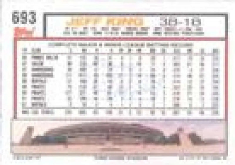 1992 Topps Micro #693 Jeff King NM-MT Pittsburgh Pirates Baseball Card - Baseball Card Single