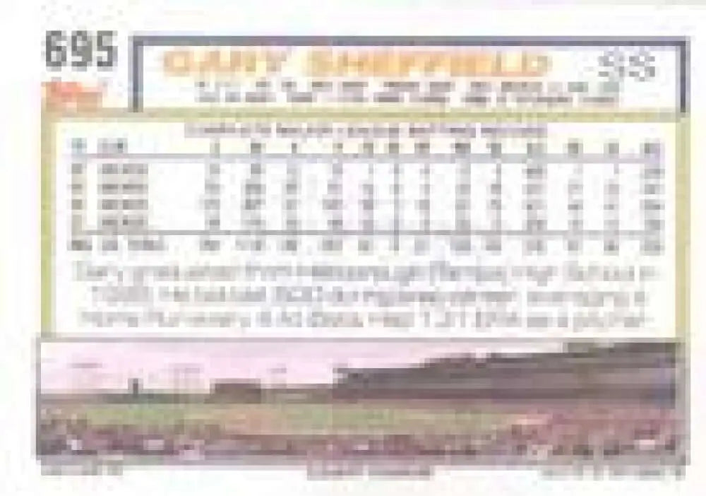1992 Topps Micro #695 Gary Sheffield NM-MT Milwaukee Brewers Baseball Card - Baseball Card Single