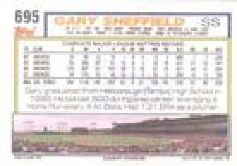 1992 Topps Micro #695 Gary Sheffield NM-MT Milwaukee Brewers Baseball Card - Baseball Card Single