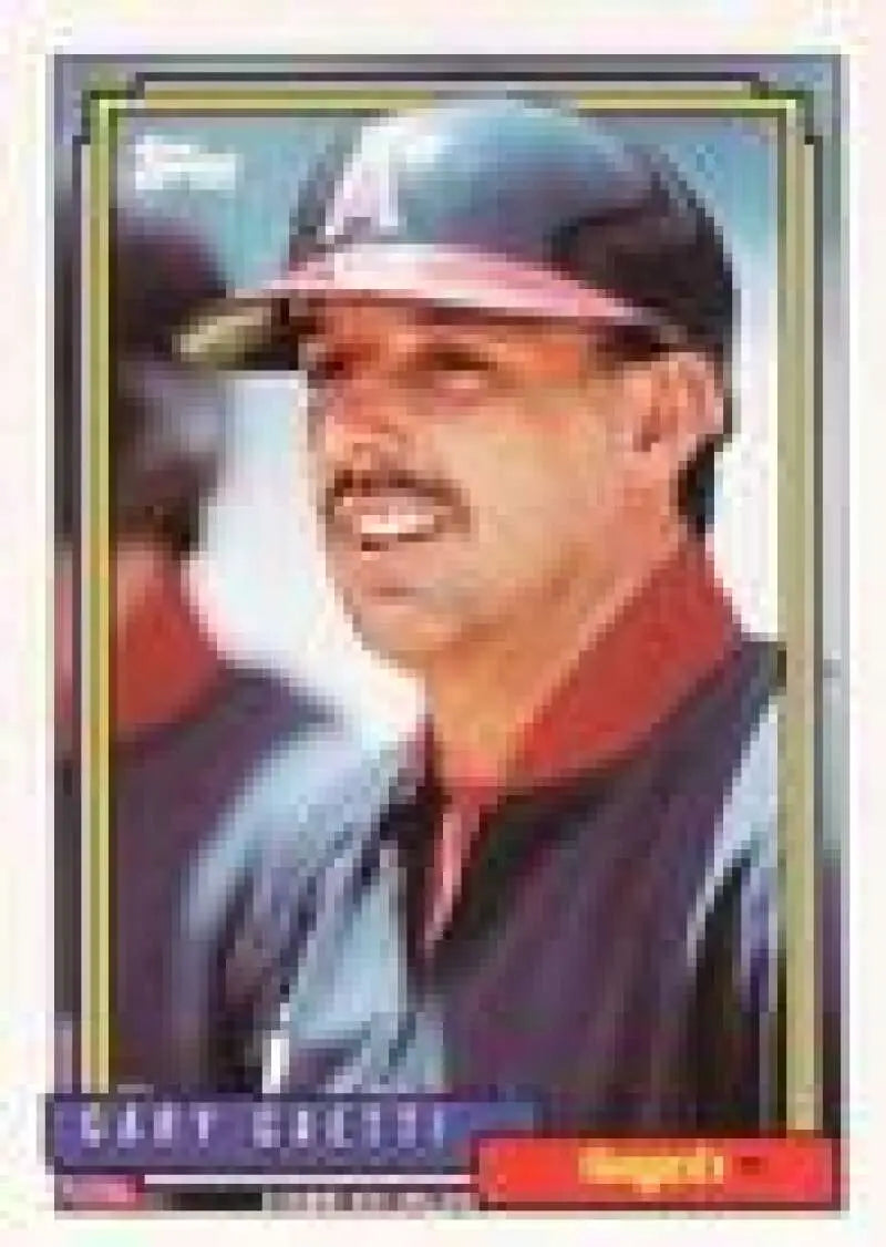 1992 Topps Micro #70 Gary Gaetti NM-MT California Angels Baseball Card - Baseball Card Single