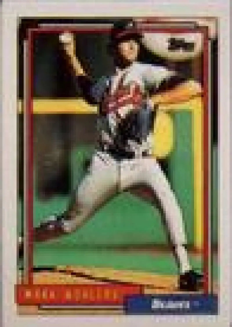 1992 Topps Micro #703 Mark Wohlers NM-MT Atlanta Braves Baseball Card - Baseball Card Single