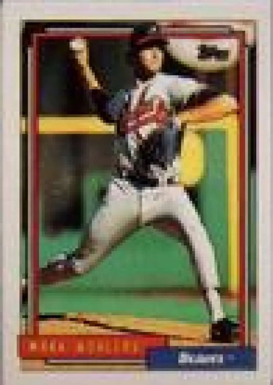 1992 Topps Micro #703 Mark Wohlers NM-MT Atlanta Braves Baseball Card - Baseball Card Single