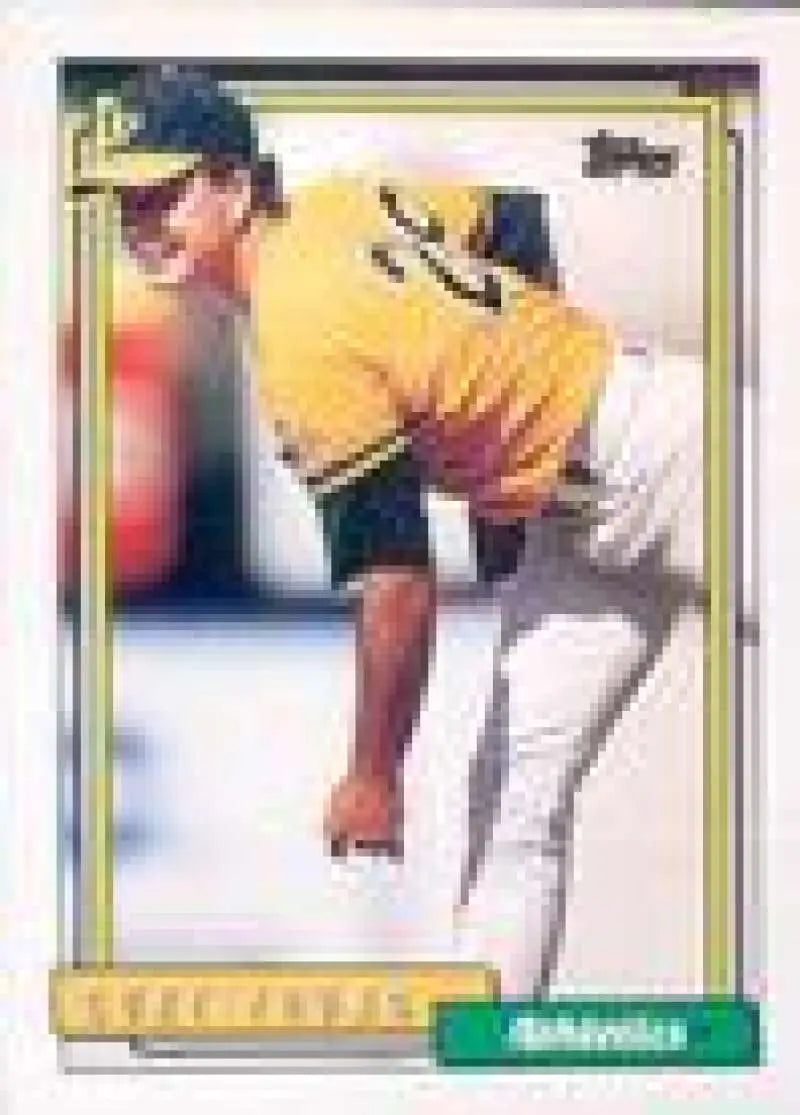 1992 Topps Micro #704 Curt Young NM-MT Oakland Athletics Baseball Card - Baseball Card Single