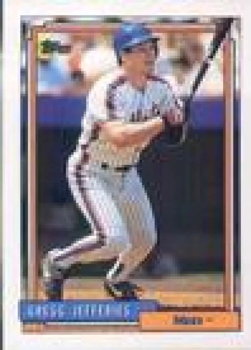 1992 Topps Micro #707 Gregg Jefferies NM-MT New York Mets Baseball Card - Baseball Card Single