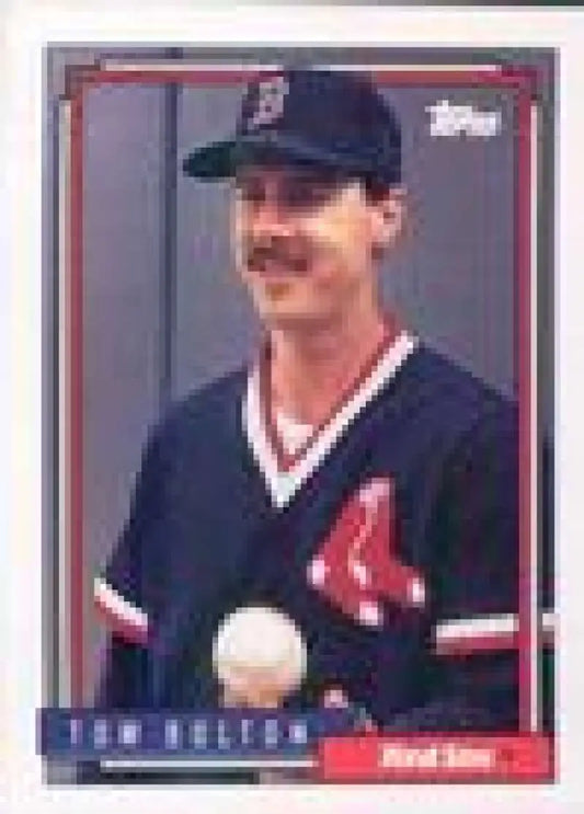 1992 Topps Micro #708 Tom Bolton NM-MT Boston Red Sox Baseball Card - Baseball Card Single