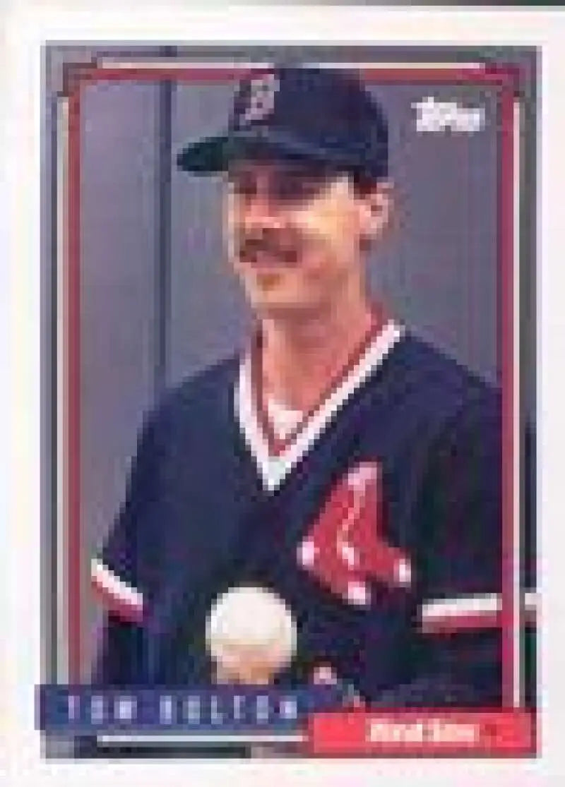 1992 Topps Micro #708 Tom Bolton NM-MT Boston Red Sox Baseball Card - Baseball Card Single