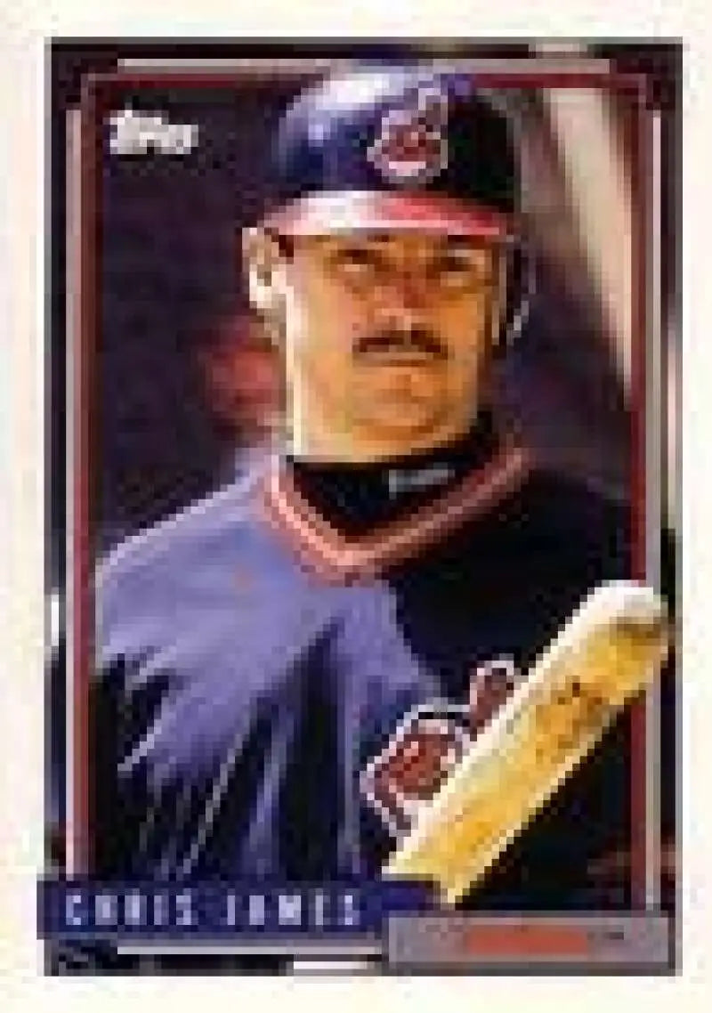 1992 Topps Micro #709 Chris James NM-MT Cleveland Indians Baseball Card - Baseball Card Single