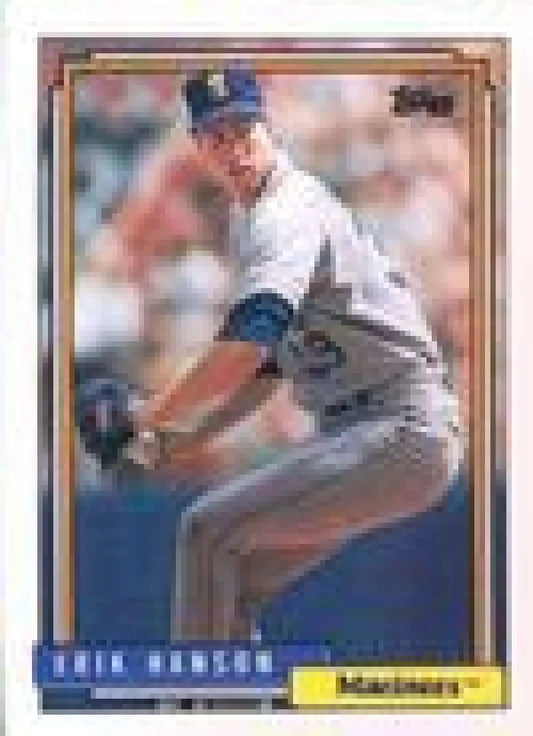 1992 Topps Micro #71 Erik Hanson NM-MT Seattle Mariners Baseball Card - Baseball Card Single