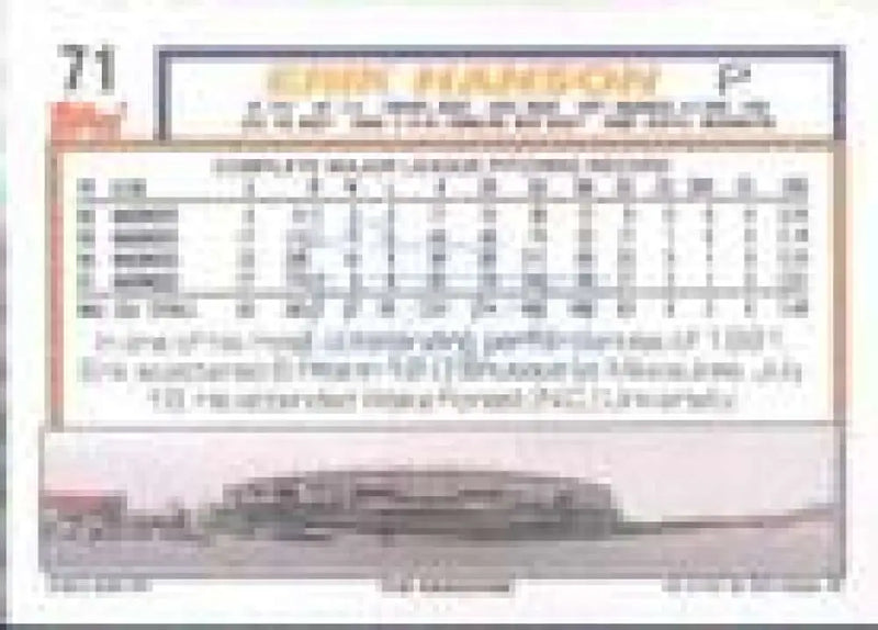 1992 Topps Micro #71 Erik Hanson NM-MT Seattle Mariners Baseball Card - Baseball Card Single