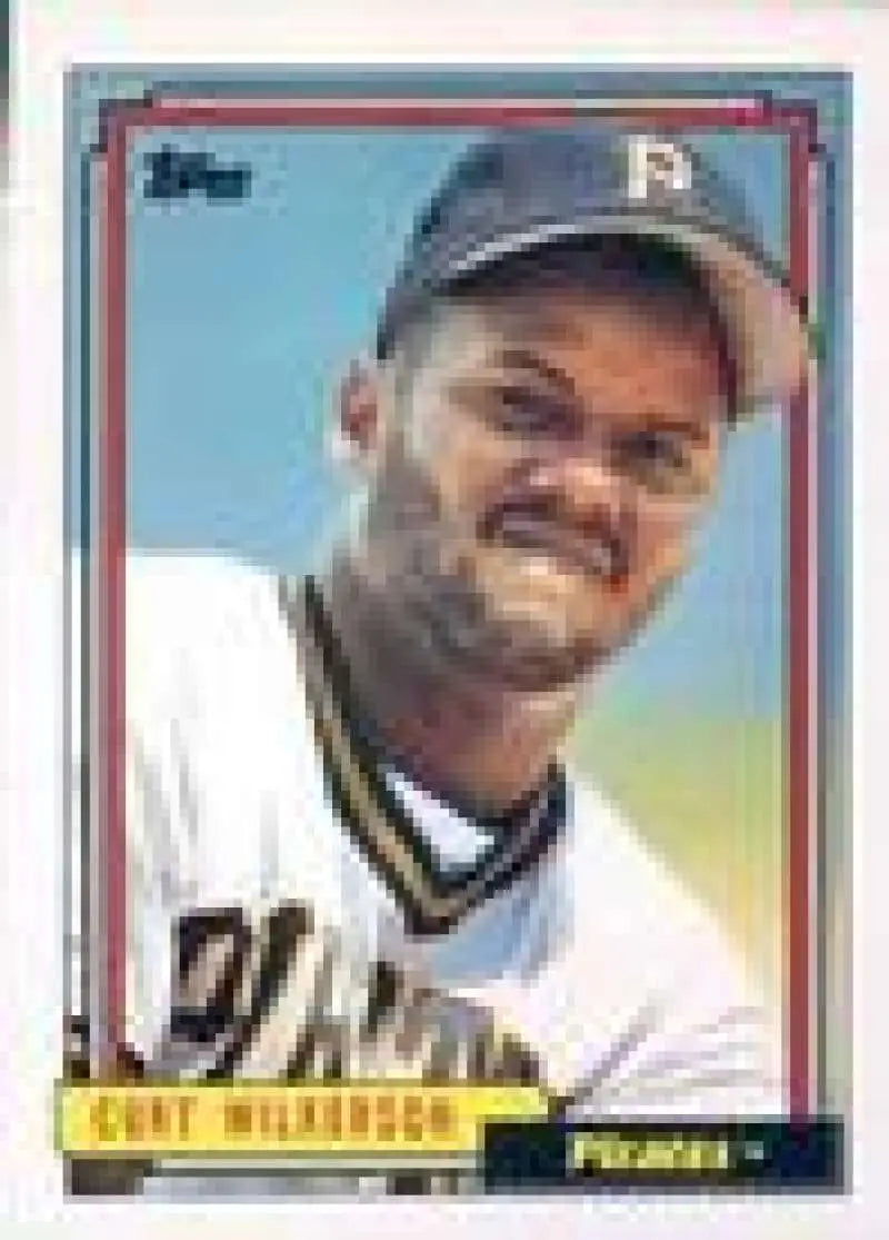1992 Topps Micro #712 Curtis Wilkerson NM-MT Pittsburgh Pirates Baseball Card - Baseball Card Single