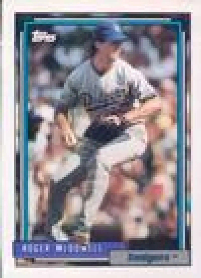 1992 Topps Micro #713 Roger McDowell NM-MT Los Angeles Dodgers Baseball Card - Baseball Card Single