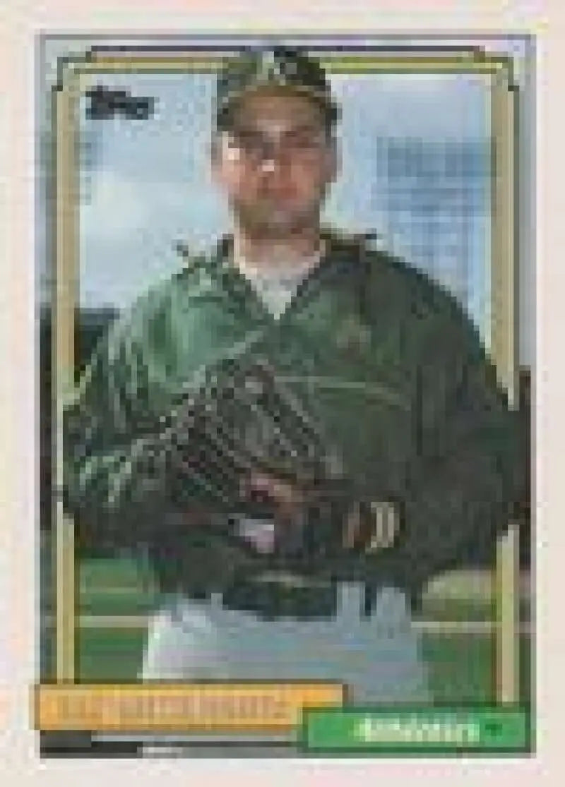 1992 Topps Micro #716 Kirk Dressendorfer NM-MT Oakland Athletics Baseball Card - Baseball Card Single