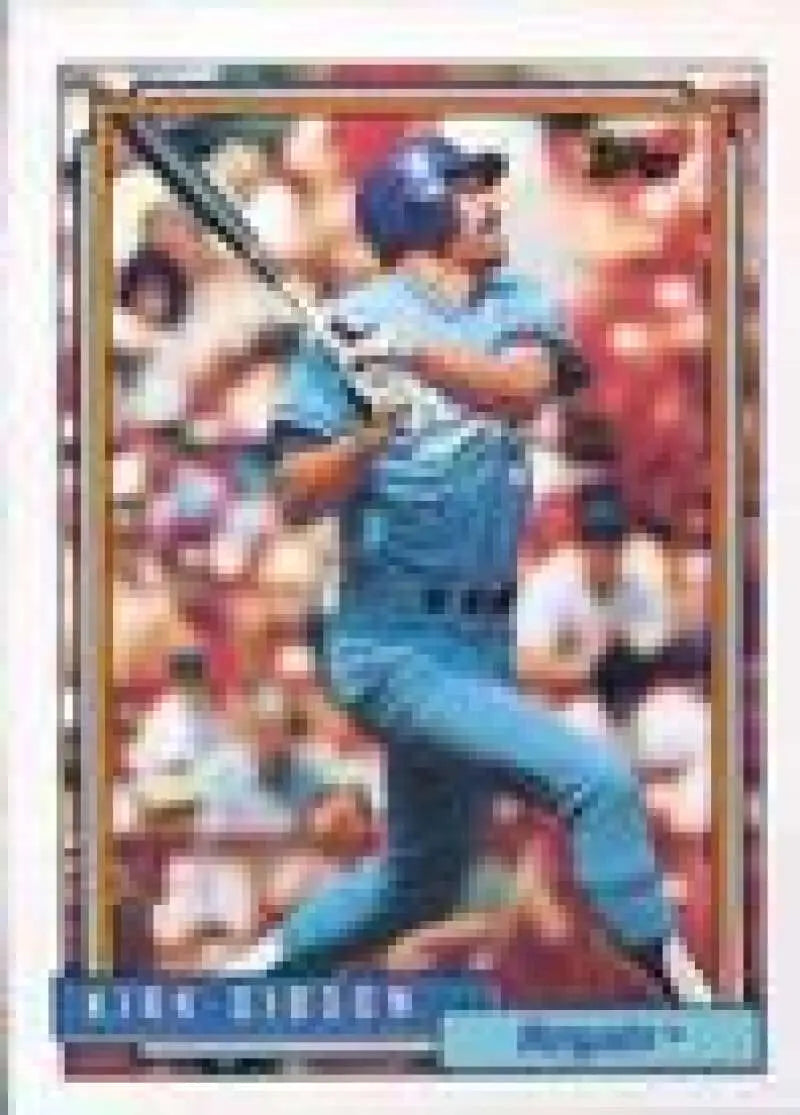 1992 Topps Micro #720 Kirk Gibson NM-MT Kansas City Royals Baseball Card - Baseball Card Single