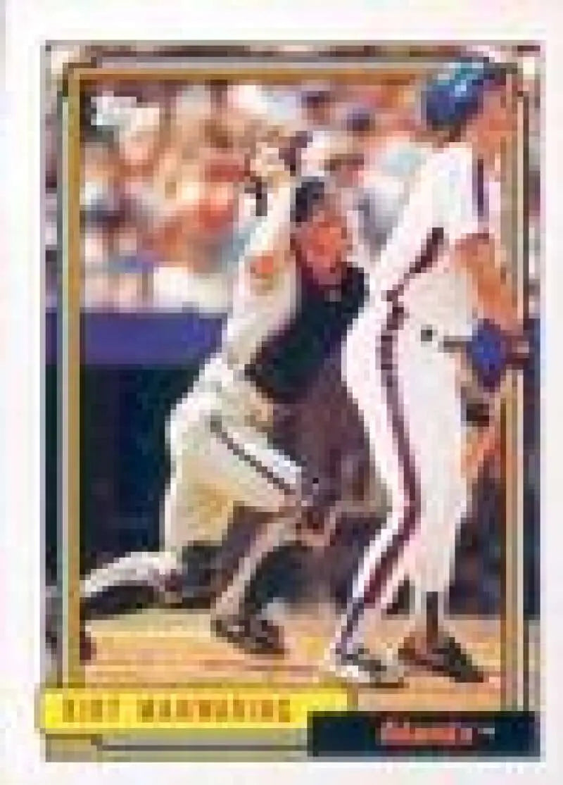 1992 Topps Micro #726 Kirt Manwaring NM-MT San Francisco Giants Baseball Card - Baseball Card Single