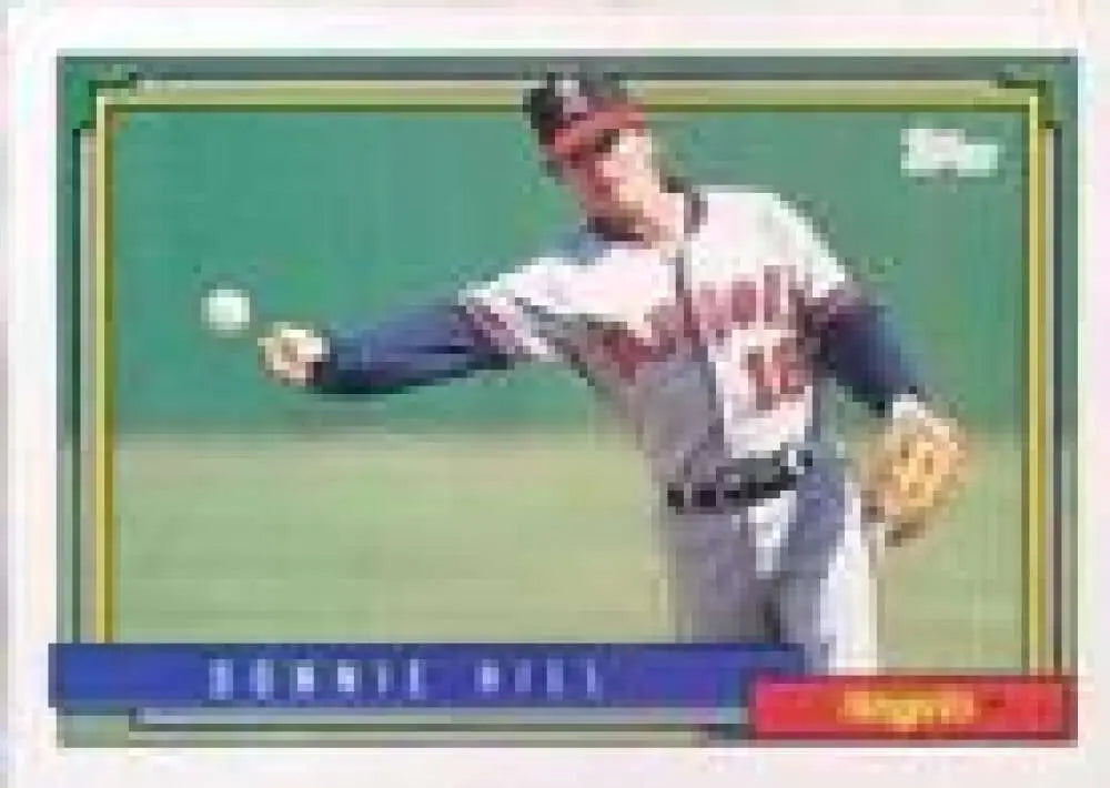 1992 Topps Micro #731 Donnie Hill NM-MT California Angels Baseball Card - Baseball Card Single
