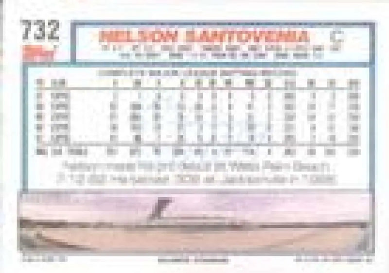 1992 Topps Micro #732 Nelson Santovenia NM-MT Montreal Expos Baseball Card - Baseball Card Single