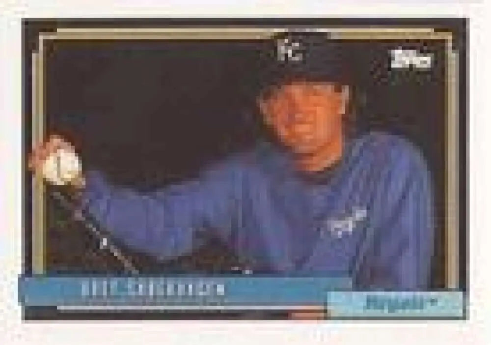 1992 Topps Micro #75 Bret Saberhagen NM-MT Kansas City Royals Baseball Card - Baseball Card Single