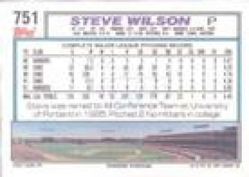 1992 Topps Micro #751 Steve Wilson NM-MT Los Angeles Dodgers Baseball Card - Baseball Card Single