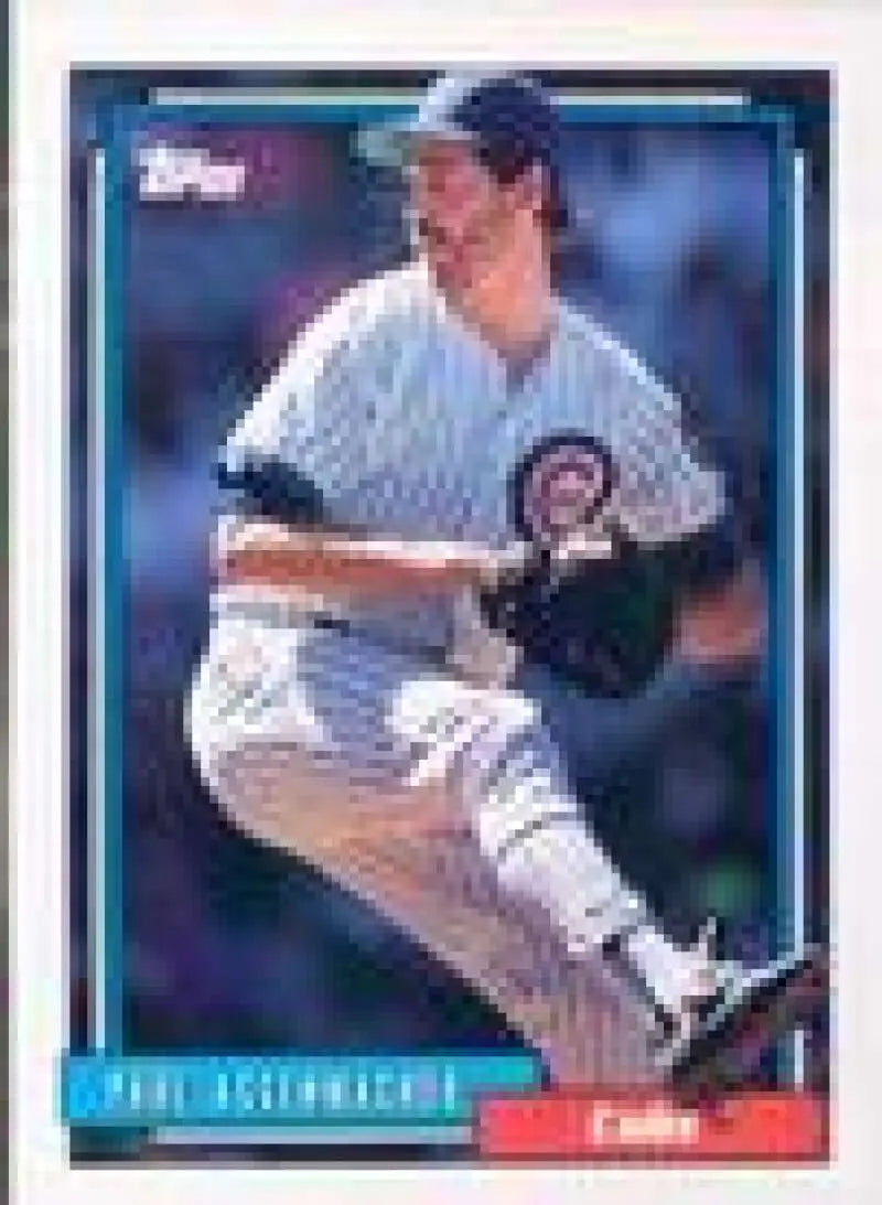 1992 Topps Micro #753 Paul Assenmacher NM-MT Chicago Cubs Baseball Card - Baseball Card Single