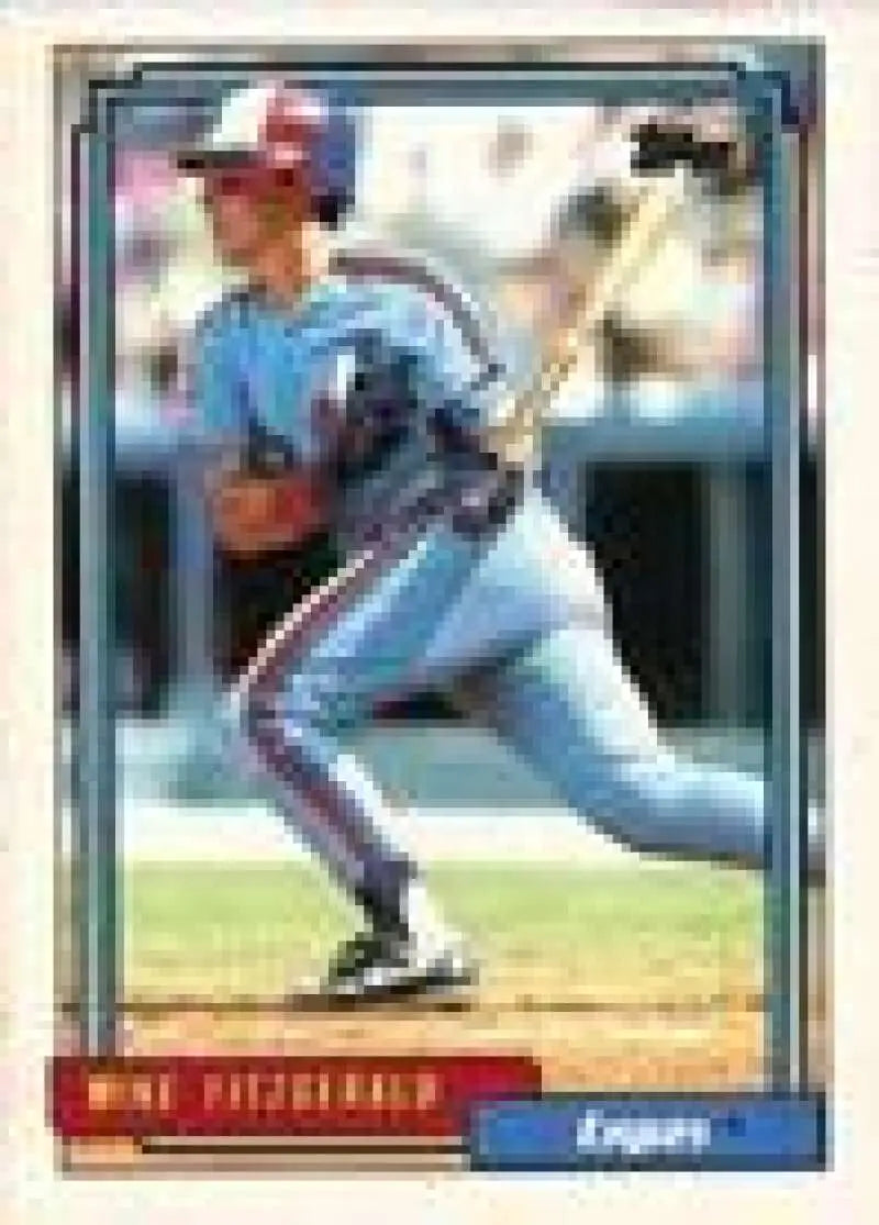 1992 Topps Micro #761 Mike Fitzgerald NM-MT Montreal Expos Baseball Card - Baseball Card Single