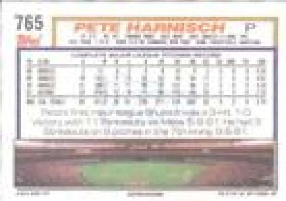 1992 Topps Micro #765 Pete Harnisch NM-MT Houston Astros Baseball Card - Baseball Card Single